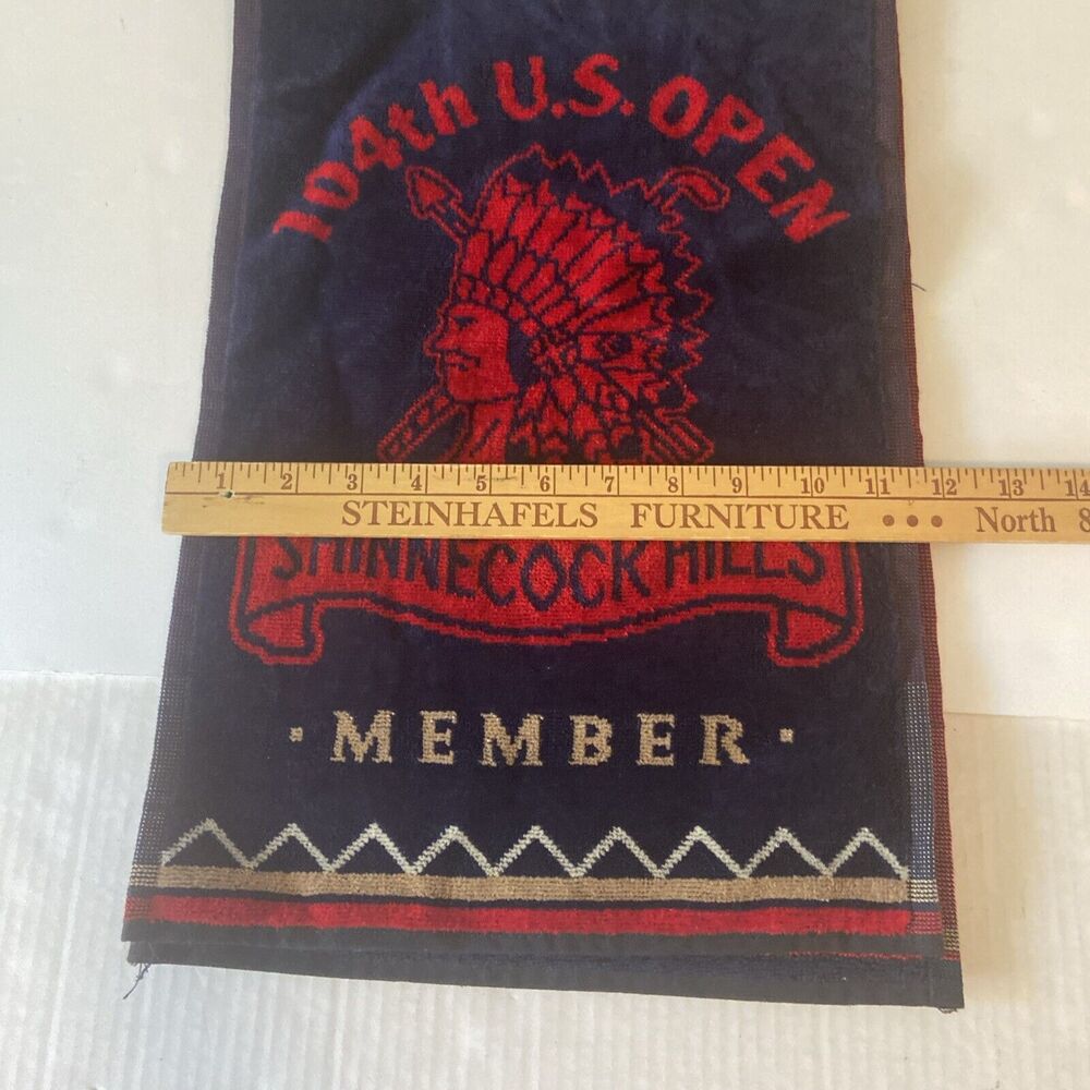 104th U.S. Open Shinnecock Hills Member Golf Towel  /  Red And Blue - Picture 5 of 9